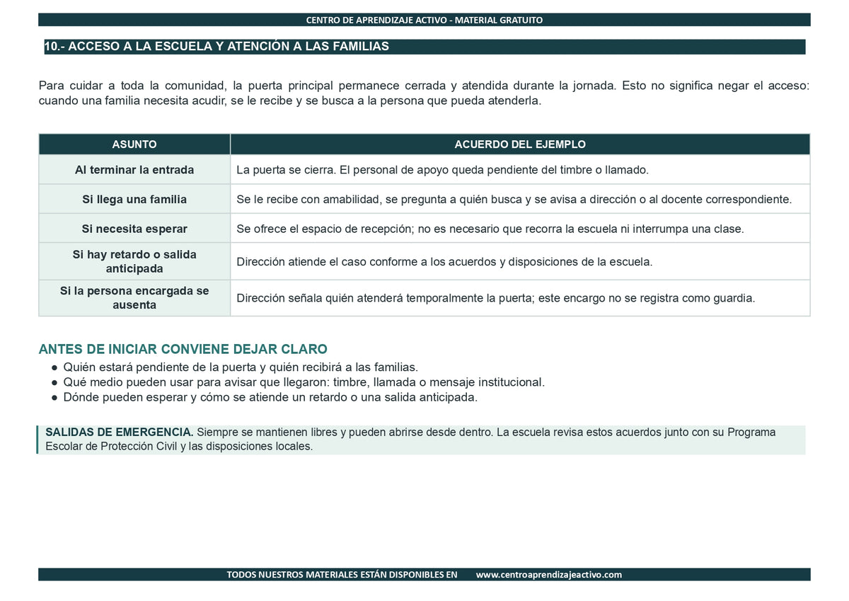 EJEMPLO Plan Escolar Primeras dos Semanas  Ciclo Escolar 2026 2027 en pdf