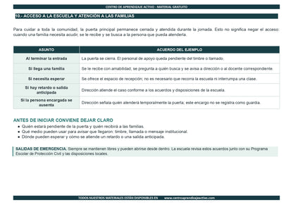 EJEMPLO Plan Escolar Primeras dos Semanas  Ciclo Escolar 2026 2027 en pdf