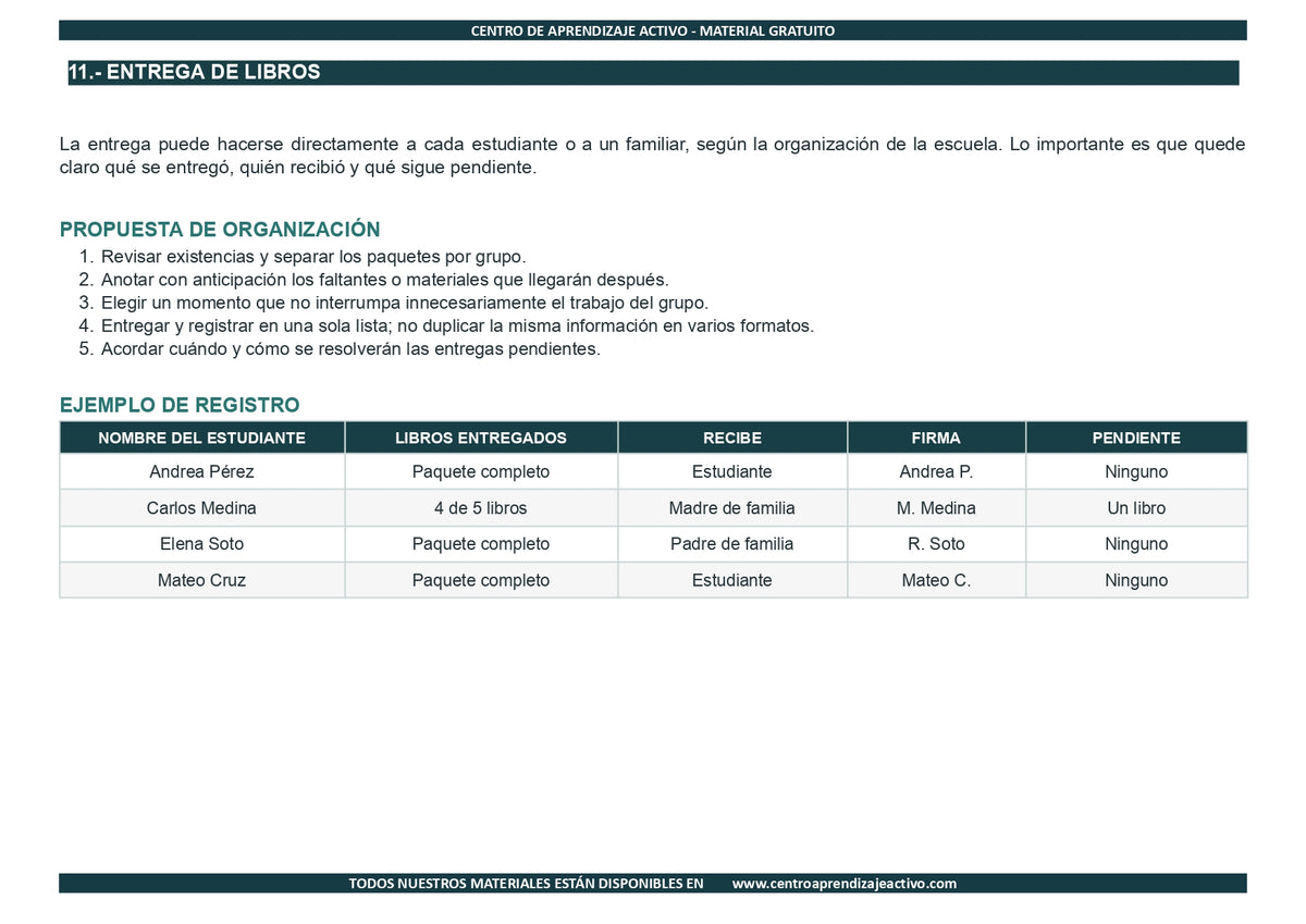 EJEMPLO Plan Escolar Primeras dos Semanas  Ciclo Escolar 2026 2027 en pdf