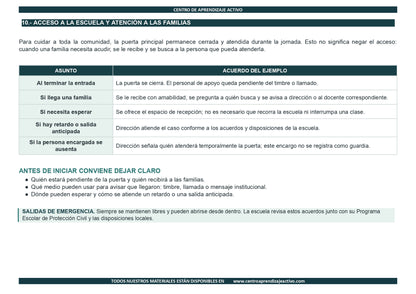 EJEMPLO Plan Escolar Primeras dos Semanas Ciclo Escolar 2026 2027 ✏️EDITABLE en word (🎁De regalo en la Membresía Anual y en el Paquete Completo 1° Sesón CTE)