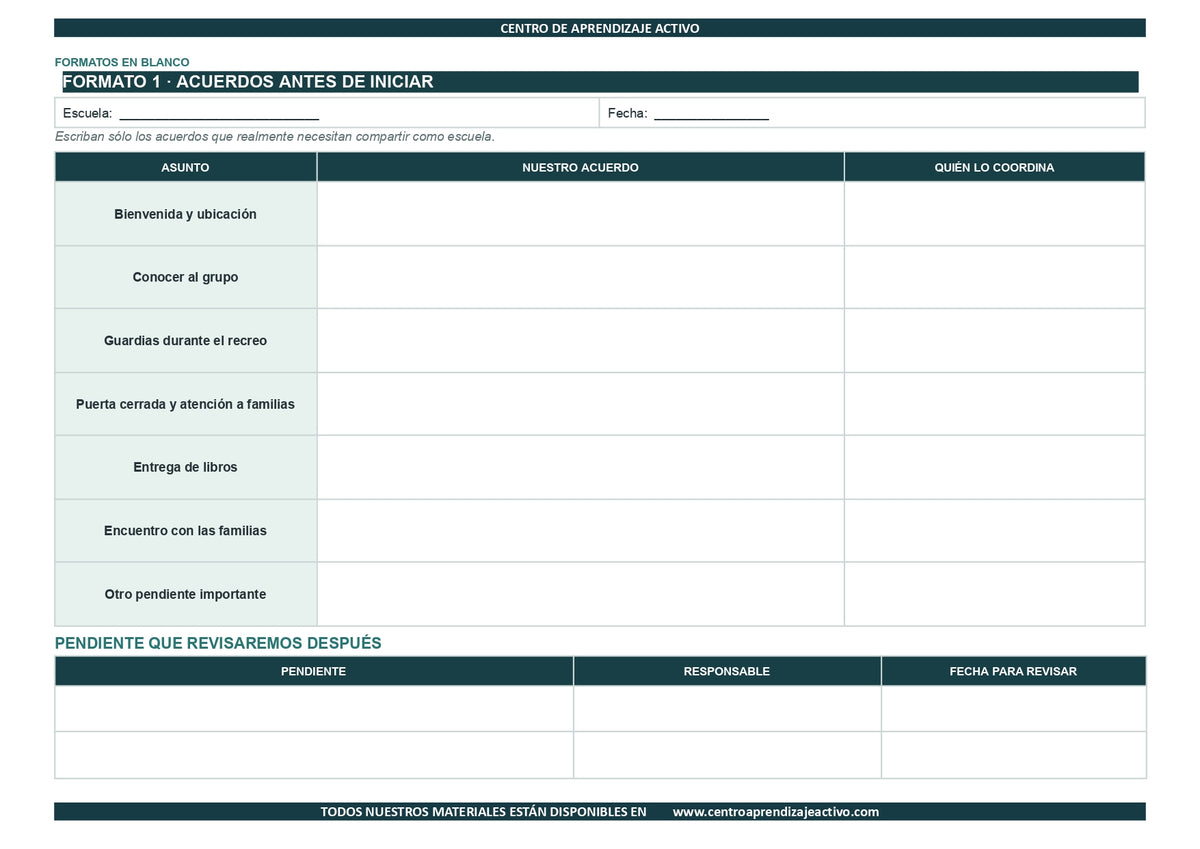 EJEMPLO Plan Escolar Primeras dos Semanas Ciclo Escolar 2026 2027 ✏️EDITABLE en word (🎁De regalo en la Membresía Anual y en el Paquete Completo 1° Sesón CTE)