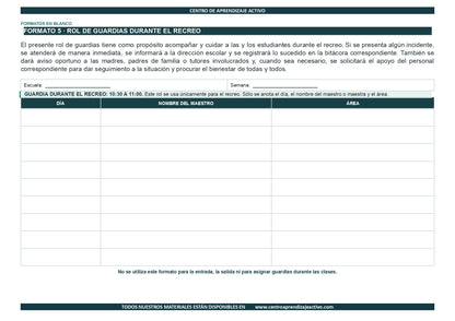 EJEMPLO Plan Escolar Primeras dos Semanas Ciclo Escolar 2026 2027 ✏️EDITABLE en word (🎁De regalo en la Membresía Anual y en el Paquete Completo 1° Sesón CTE)