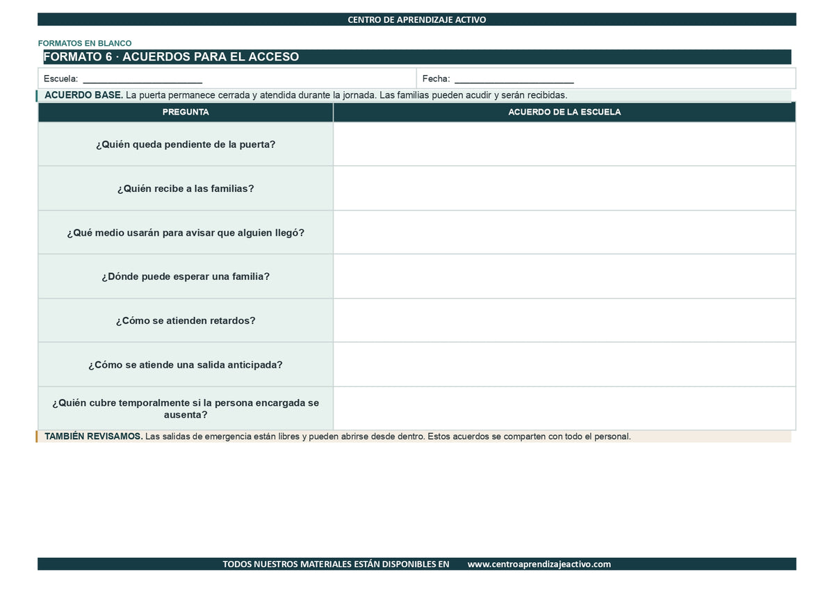 EJEMPLO Plan Escolar Primeras dos Semanas Ciclo Escolar 2026 2027 ✏️EDITABLE en word (🎁De regalo en la Membresía Anual y en el Paquete Completo 1° Sesón CTE)