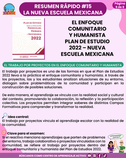 Resumen Rápido #15: EL ENFOQUE COMUNITARIO Y HUMANISTA PLAN DE ESTUDIO 2022 – NUEVA ESCUELA MEXICANA