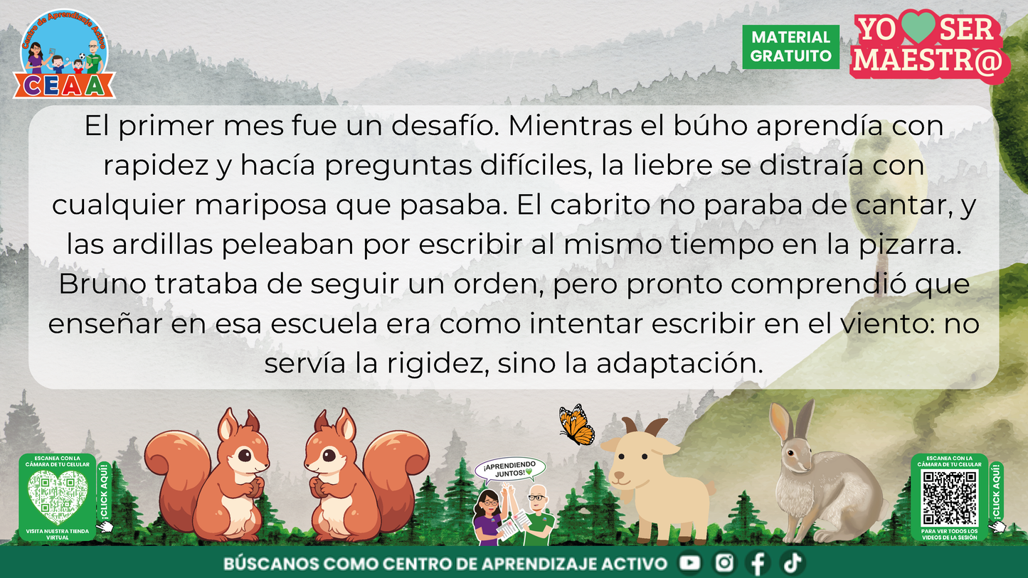 Historias para Maestros Multigrado - EL OSO Y LA ESCUELA DE LA MONTAÑA en PDF