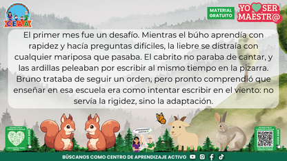 Historias para Maestros Multigrado - EL OSO Y LA ESCUELA DE LA MONTAÑA en PDF