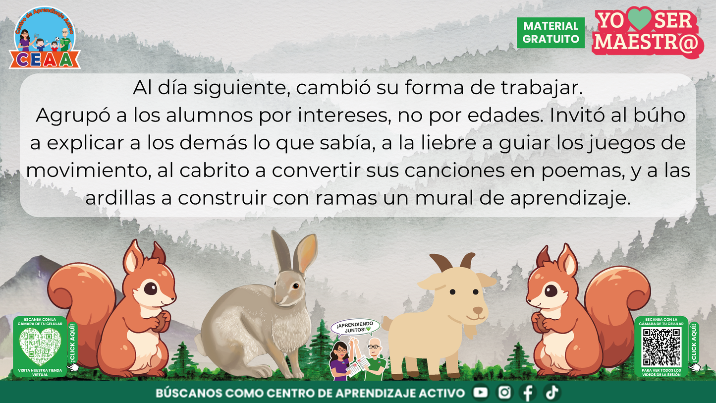 Historias para Maestros Multigrado - EL OSO Y LA ESCUELA DE LA MONTAÑA en PDF