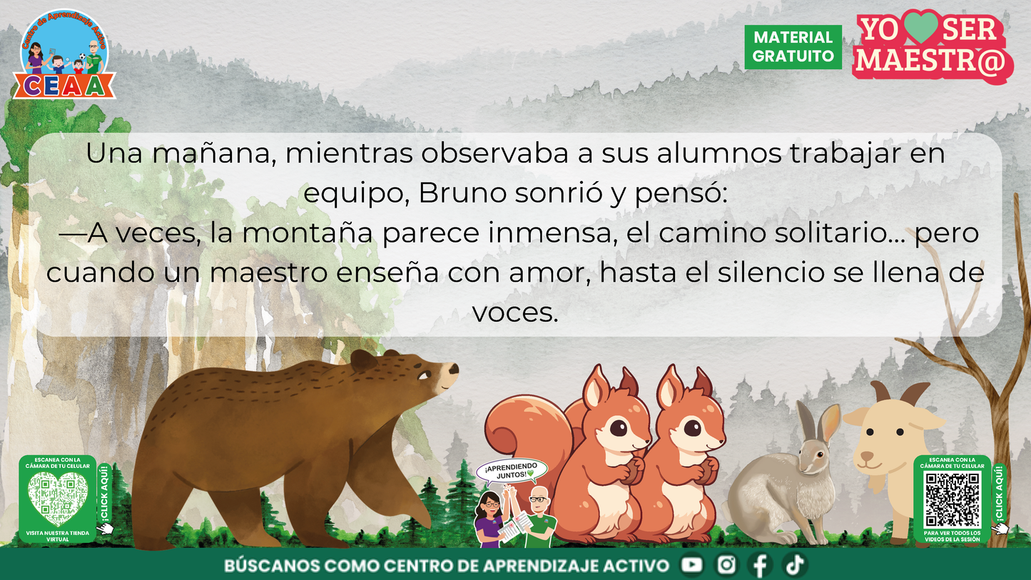 Historias para Maestros Multigrado - EL OSO Y LA ESCUELA DE LA MONTAÑA en PDF