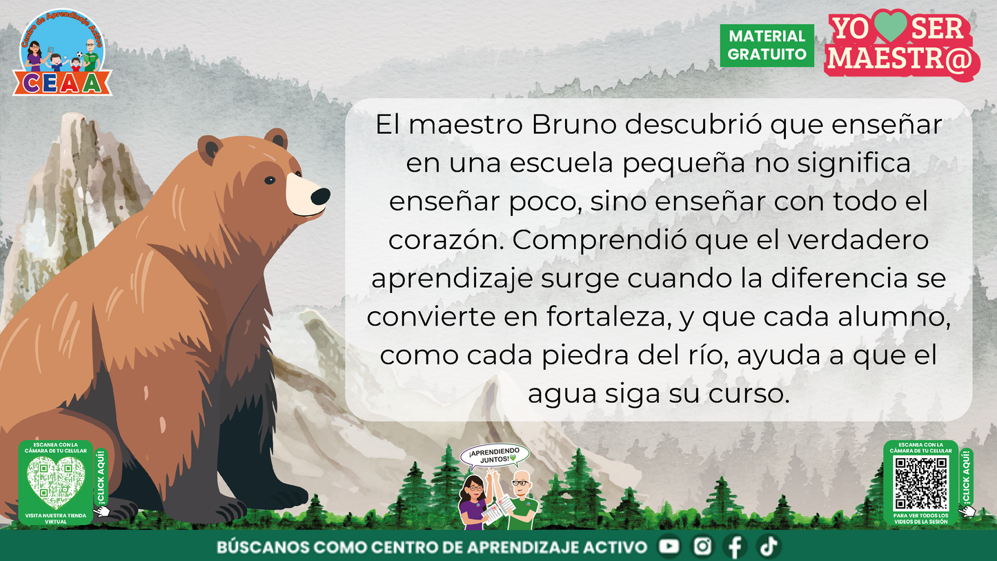 Historias para Maestros Multigrado - EL OSO Y LA ESCUELA DE LA MONTAÑA en PDF