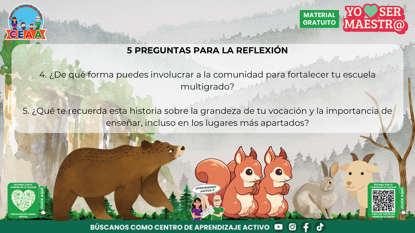 Historias para Maestros Multigrado - EL OSO Y LA ESCUELA DE LA MONTAÑA en PDF
