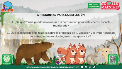 Historias para Maestros Multigrado - EL OSO Y LA ESCUELA DE LA MONTAÑA en PDF