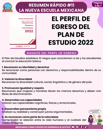 Resumen Rápido #11: EL PERFIL DE EGRESO DEL PLAN DE ESTUDIO 2022