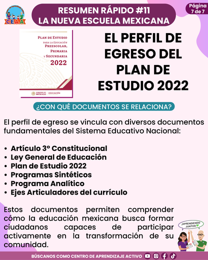 Resumen Rápido #11: EL PERFIL DE EGRESO DEL PLAN DE ESTUDIO 2022