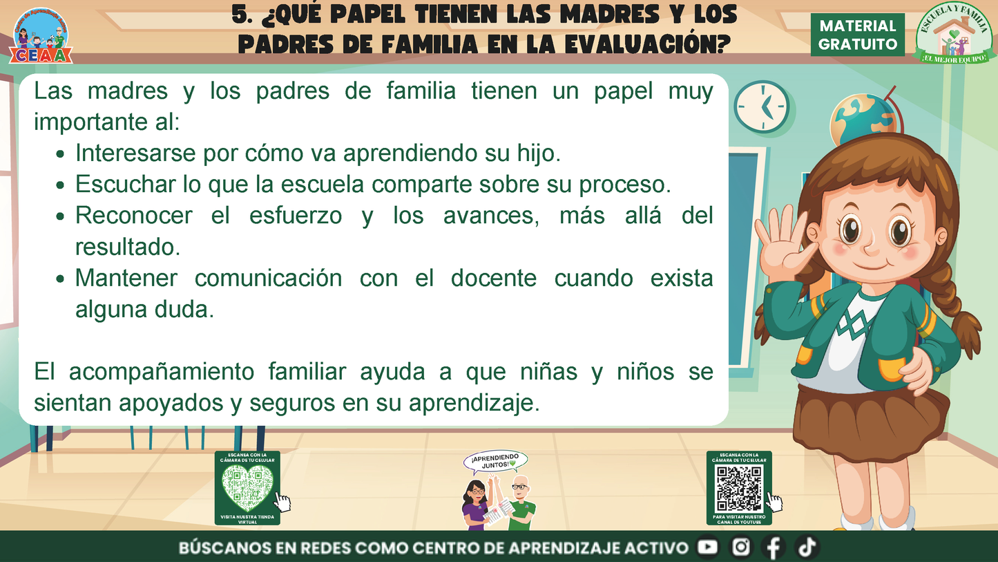 ESCUELA Y FAMILIA: ¿QUÉ ES LA EVALUACIÓN Y CÓMO SE EVALÚA HOY A MIS HIJOS? en PDF