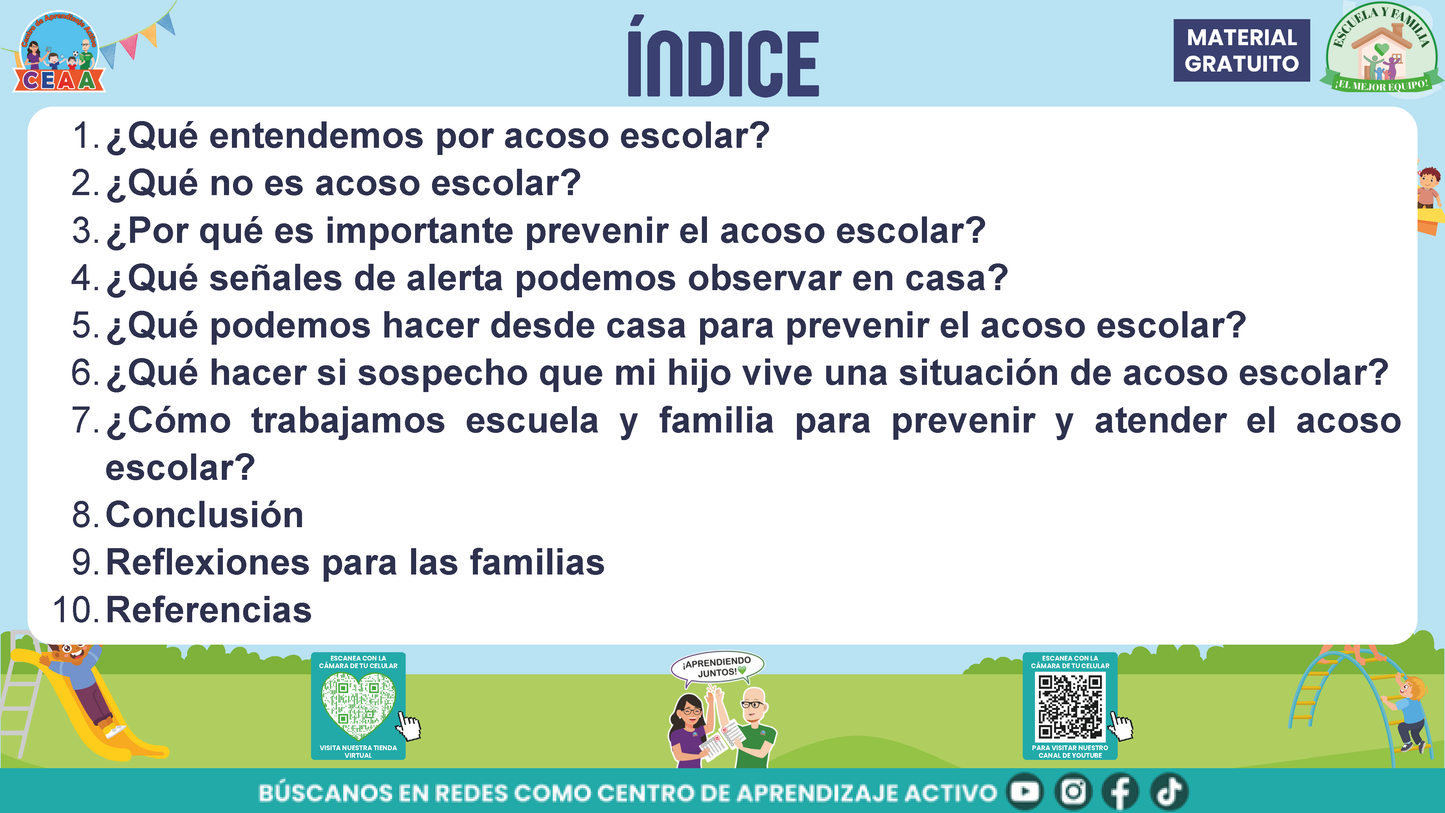 ESCUELA Y FAMILIA: JUNTOS EN LA PREVENCIÓN DEL ACOSO ESCOLAR en PDF