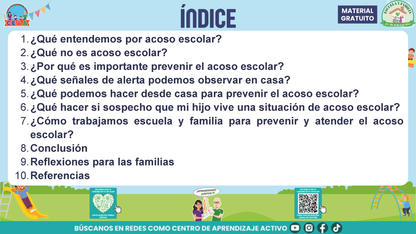 ESCUELA Y FAMILIA: JUNTOS EN LA PREVENCIÓN DEL ACOSO ESCOLAR en PDF