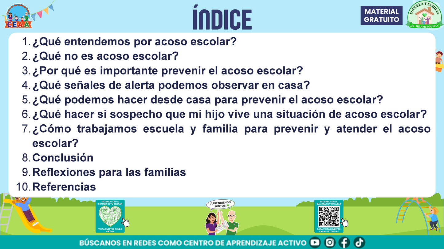 ESCUELA Y FAMILIA: JUNTOS EN LA PREVENCIÓN DEL ACOSO ESCOLAR en PDF