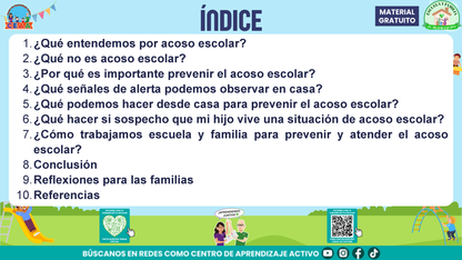 ESCUELA Y FAMILIA: JUNTOS EN LA PREVENCIÓN DEL ACOSO ESCOLAR en PDF