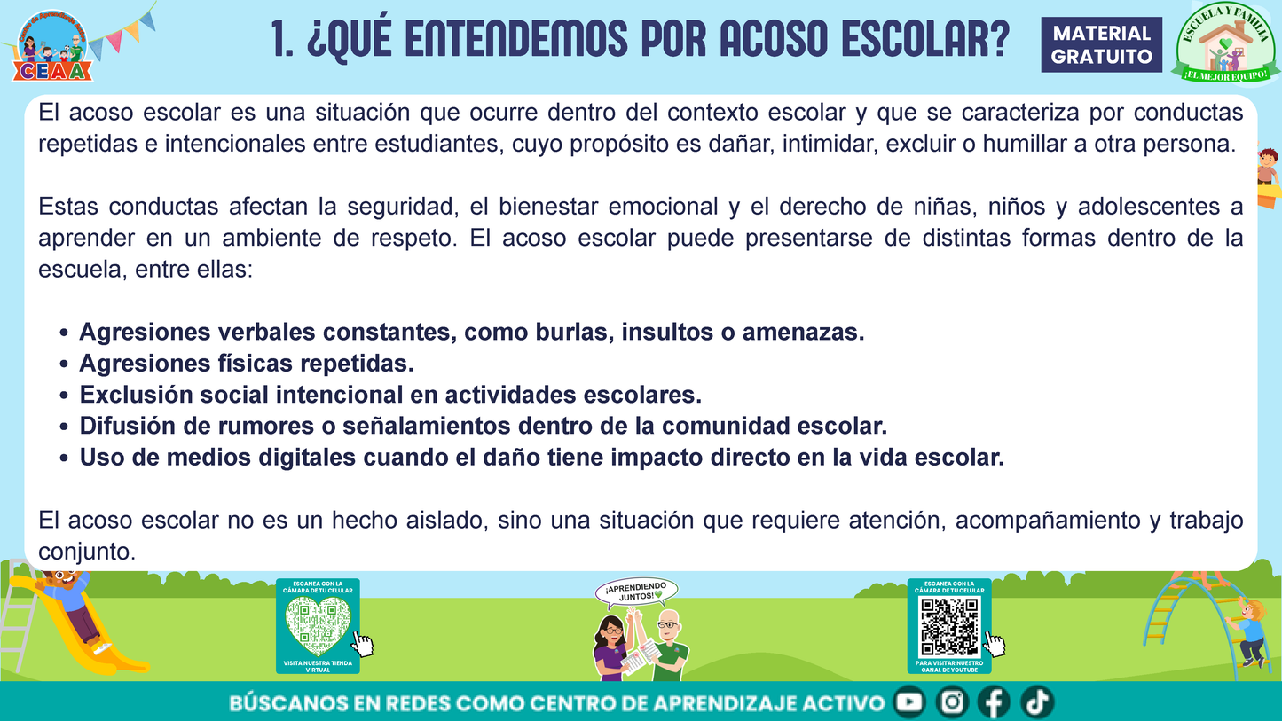 ESCUELA Y FAMILIA: JUNTOS EN LA PREVENCIÓN DEL ACOSO ESCOLAR en PDF