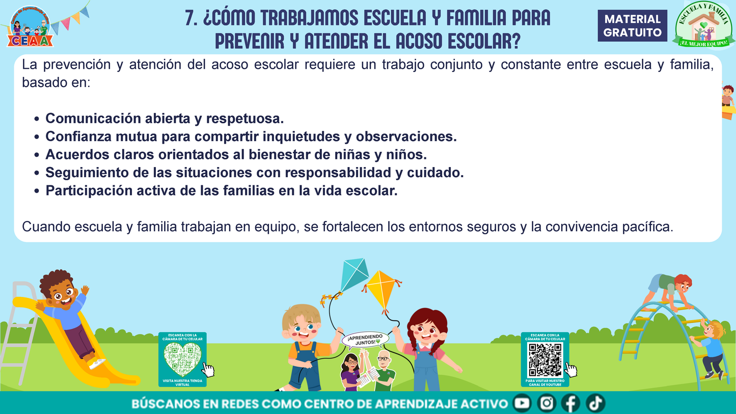 ESCUELA Y FAMILIA: JUNTOS EN LA PREVENCIÓN DEL ACOSO ESCOLAR en PDF