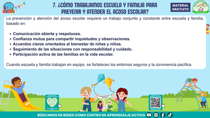 ESCUELA Y FAMILIA: JUNTOS EN LA PREVENCIÓN DEL ACOSO ESCOLAR en PDF