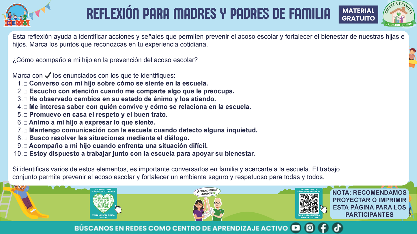 ESCUELA Y FAMILIA: JUNTOS EN LA PREVENCIÓN DEL ACOSO ESCOLAR en PDF