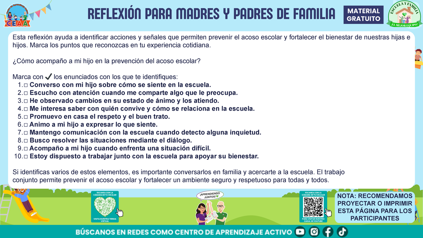 ESCUELA Y FAMILIA: JUNTOS EN LA PREVENCIÓN DEL ACOSO ESCOLAR en PDF