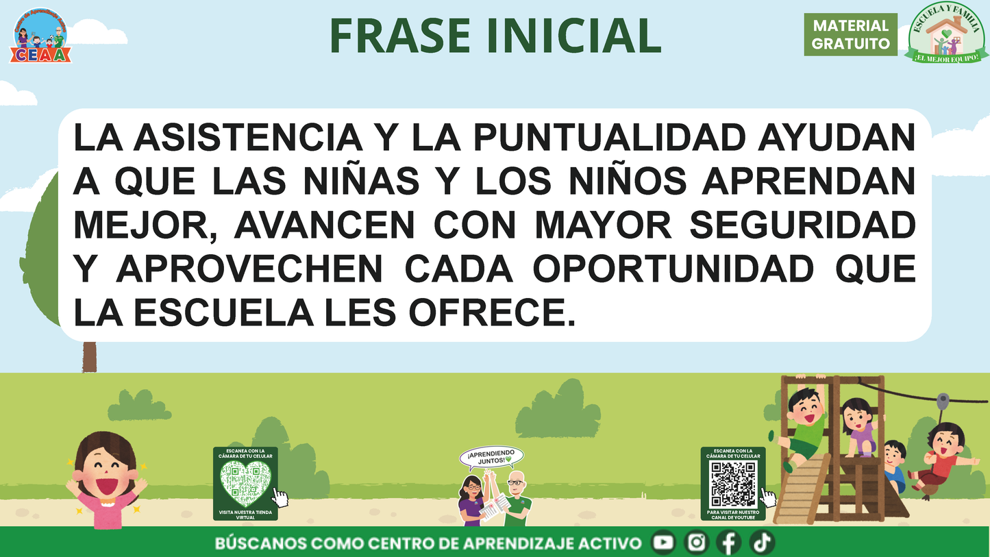 ESCUELA Y FAMILIA: ¿POR QUÉ ES IMPORTANTE LA ASISTENCIA Y LA PUNTUALIDAD DE MIS HIJOS? en PDF