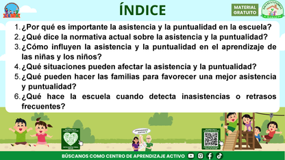 ESCUELA Y FAMILIA: ¿POR QUÉ ES IMPORTANTE LA ASISTENCIA Y LA PUNTUALIDAD DE MIS HIJOS? en PDF