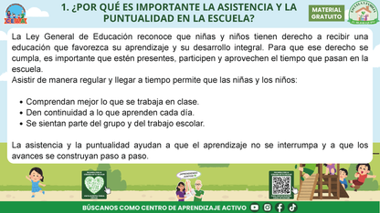 ESCUELA Y FAMILIA: ¿POR QUÉ ES IMPORTANTE LA ASISTENCIA Y LA PUNTUALIDAD DE MIS HIJOS? en PDF