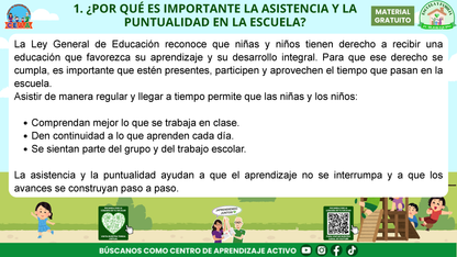 ESCUELA Y FAMILIA: ¿POR QUÉ ES IMPORTANTE LA ASISTENCIA Y LA PUNTUALIDAD DE MIS HIJOS? en PDF