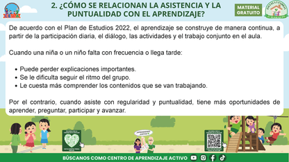 ESCUELA Y FAMILIA: ¿POR QUÉ ES IMPORTANTE LA ASISTENCIA Y LA PUNTUALIDAD DE MIS HIJOS? en PDF