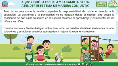 ESCUELA Y FAMILIA: ¿POR QUÉ ES IMPORTANTE LA ASISTENCIA Y LA PUNTUALIDAD DE MIS HIJOS? en PDF