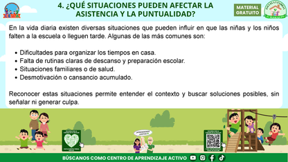 ESCUELA Y FAMILIA: ¿POR QUÉ ES IMPORTANTE LA ASISTENCIA Y LA PUNTUALIDAD DE MIS HIJOS? en PDF