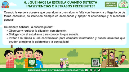ESCUELA Y FAMILIA: ¿POR QUÉ ES IMPORTANTE LA ASISTENCIA Y LA PUNTUALIDAD DE MIS HIJOS? en PDF
