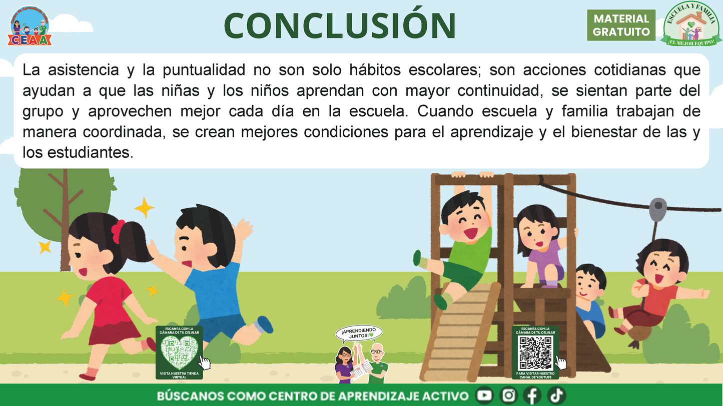 ESCUELA Y FAMILIA: ¿POR QUÉ ES IMPORTANTE LA ASISTENCIA Y LA PUNTUALIDAD DE MIS HIJOS? en PDF