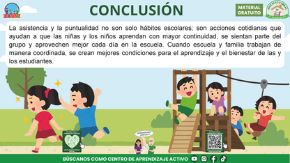 ESCUELA Y FAMILIA: ¿POR QUÉ ES IMPORTANTE LA ASISTENCIA Y LA PUNTUALIDAD DE MIS HIJOS? en PDF