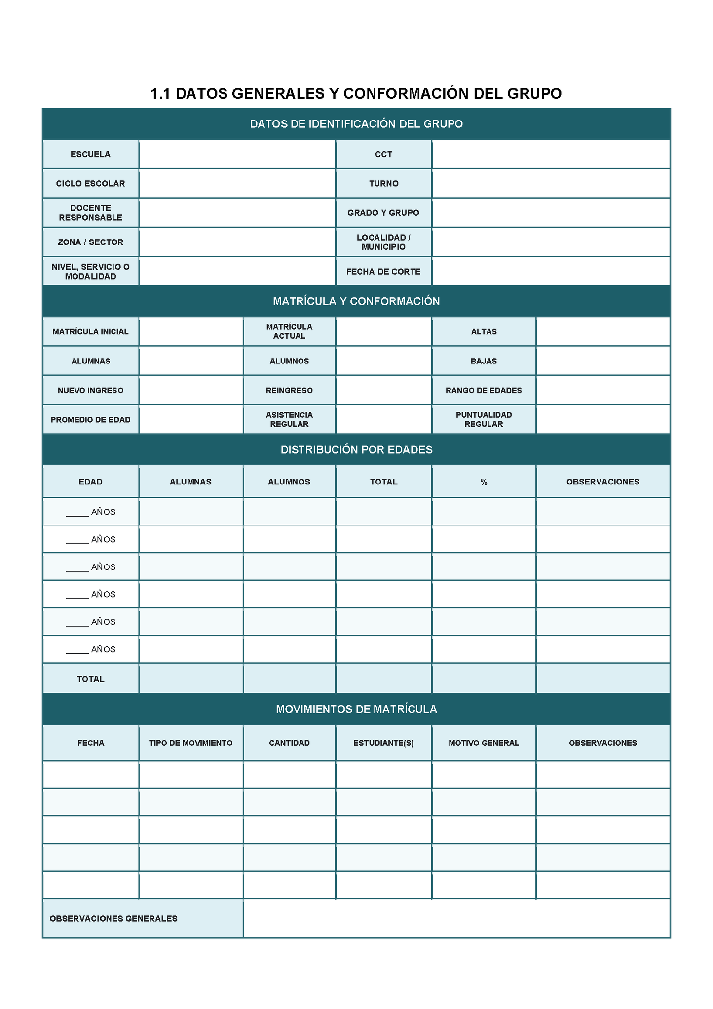 EXPEDIENTE INTEGRAL PARA LA EVALUACIÓN FORMATIVA Y ACOMPAÑAMIENTO DE LOS ESTUDIANTES Editable en Word