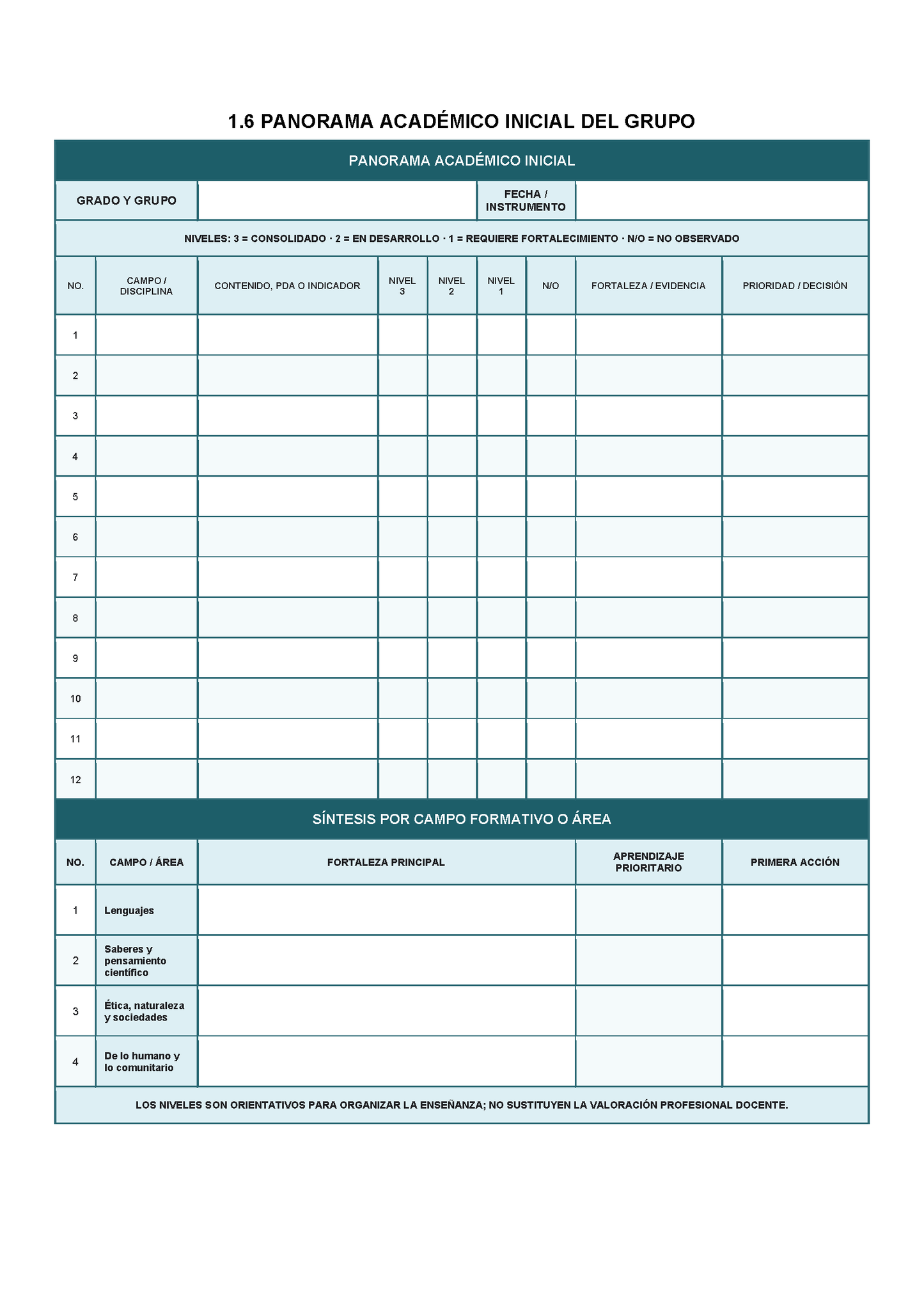 EXPEDIENTE INTEGRAL PARA LA EVALUACIÓN FORMATIVA Y ACOMPAÑAMIENTO DE LOS ESTUDIANTES Editable en Word