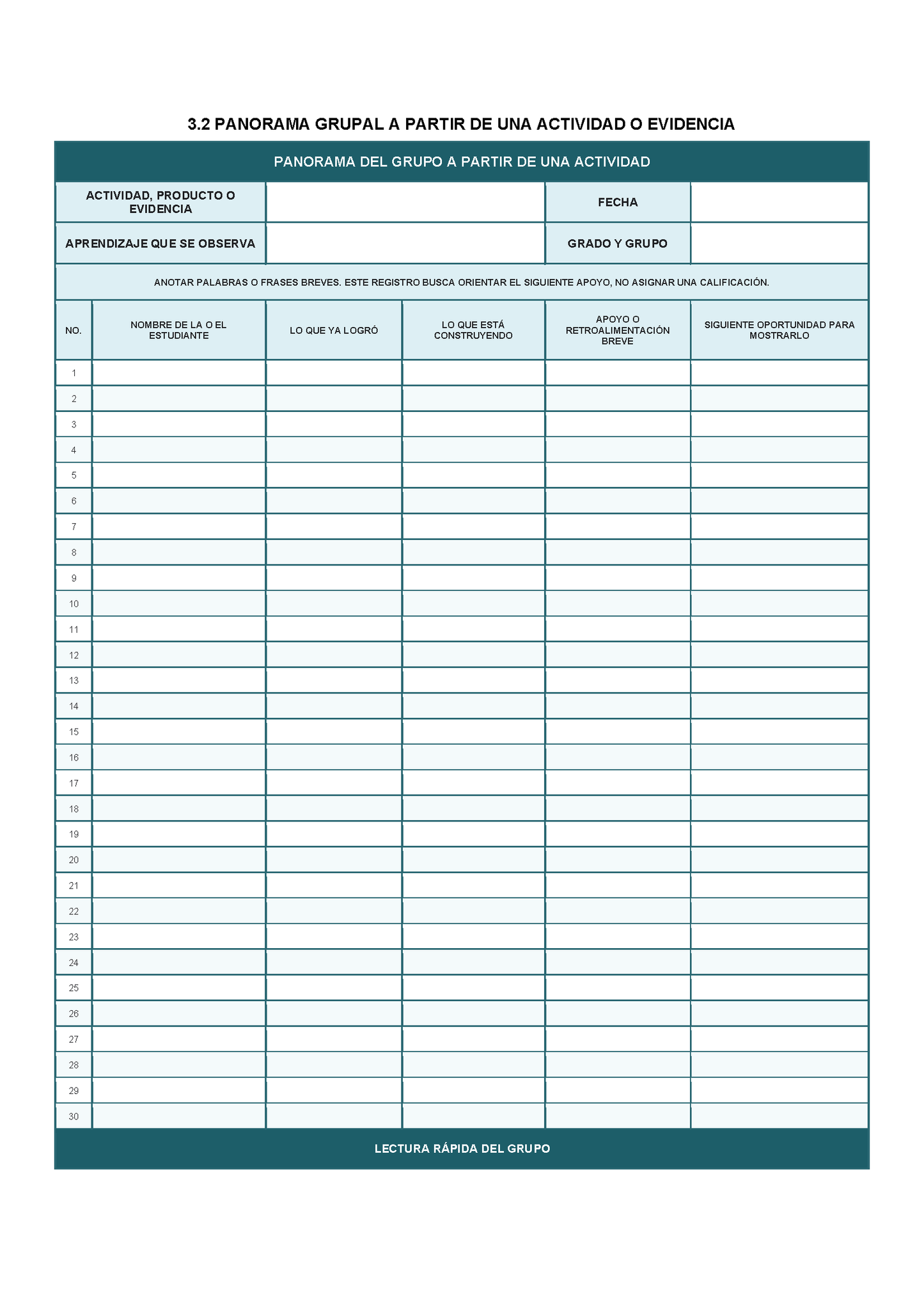 EXPEDIENTE INTEGRAL PARA LA EVALUACIÓN FORMATIVA Y ACOMPAÑAMIENTO DE LOS ESTUDIANTES Editable en Word