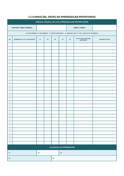 EXPEDIENTE INTEGRAL PARA LA EVALUACIÓN FORMATIVA Y ACOMPAÑAMIENTO DE LOS ESTUDIANTES Editable en Word