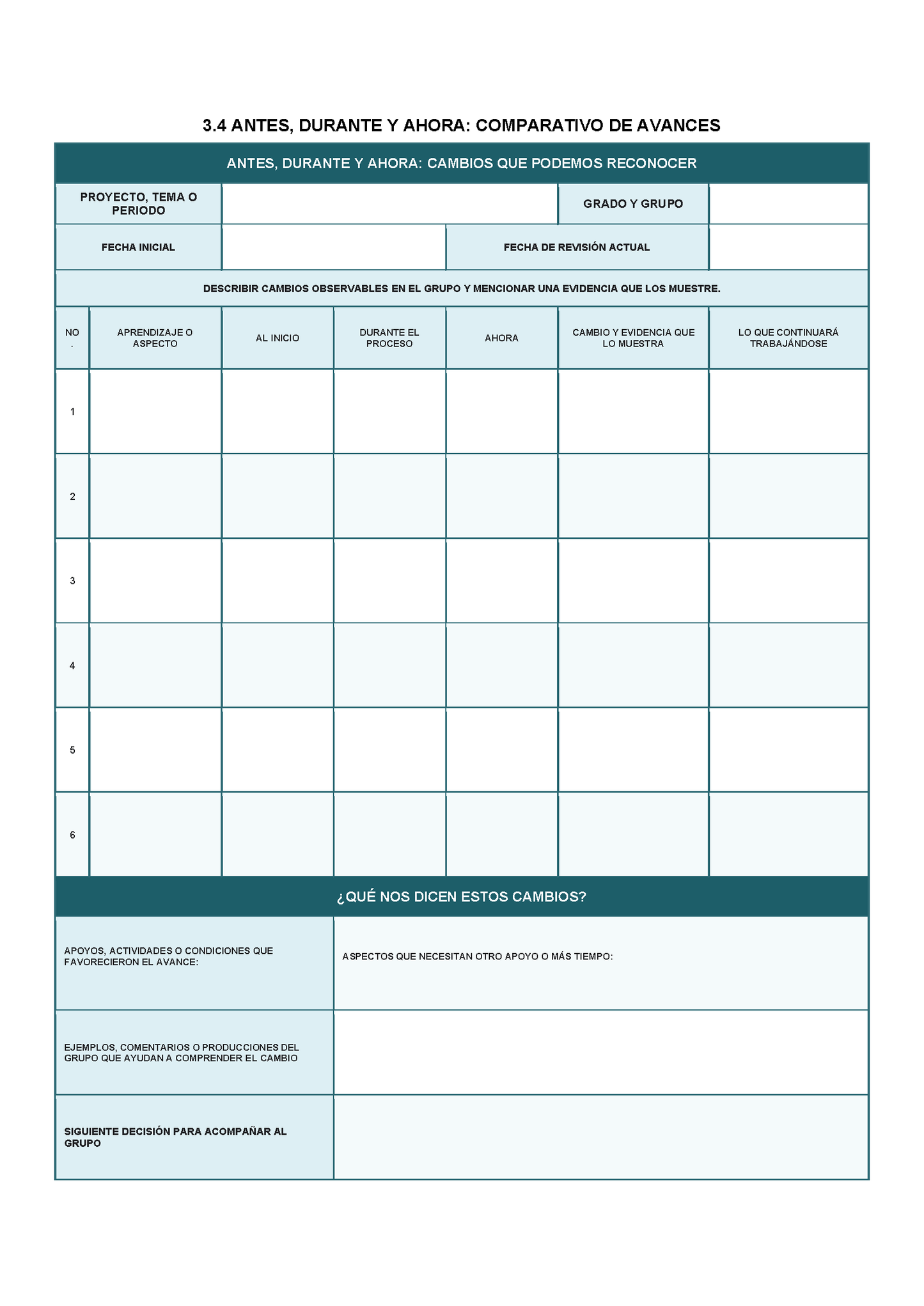 EXPEDIENTE INTEGRAL PARA LA EVALUACIÓN FORMATIVA Y ACOMPAÑAMIENTO DE LOS ESTUDIANTES Editable en Word