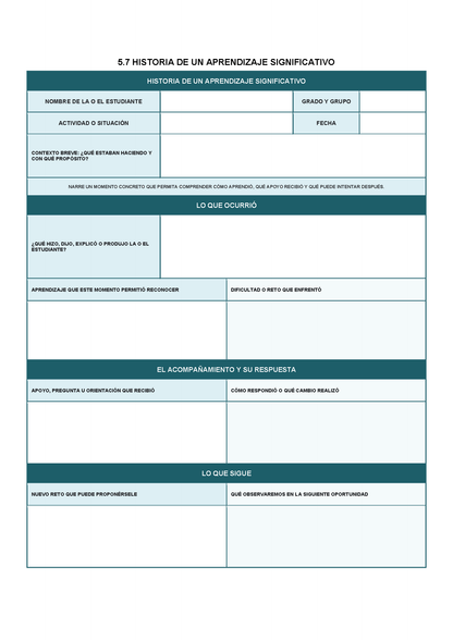 EXPEDIENTE INTEGRAL PARA LA EVALUACIÓN FORMATIVA Y ACOMPAÑAMIENTO DE LOS ESTUDIANTES Editable en Word