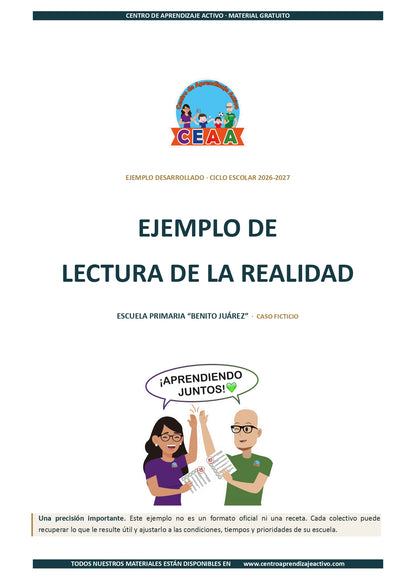 Ejemplo LECTURA DE LA REALIDAD con Formatos en pdf