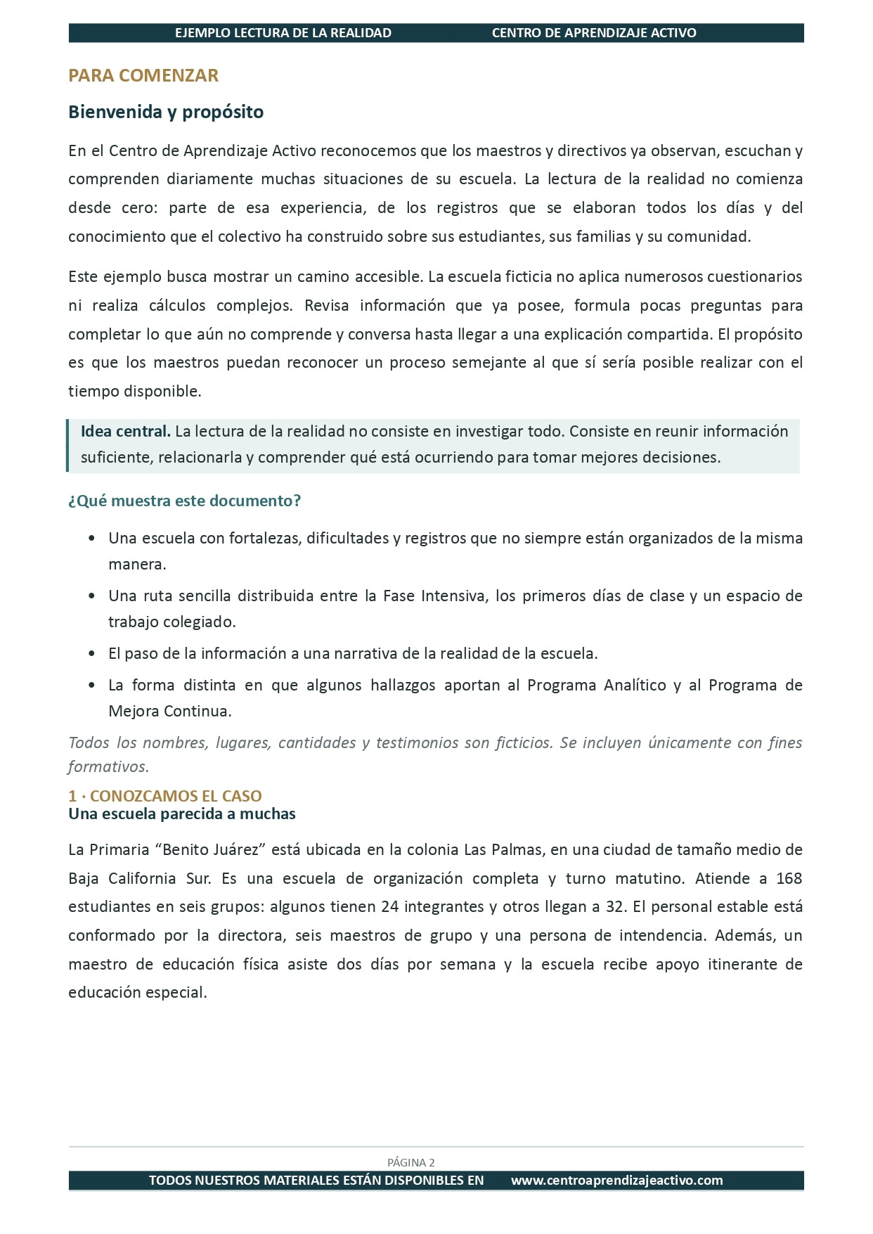 Ejemplo LECTURA DE LA REALIDAD con Formatos Editable en word (🎁De regalo en el Paquete del Tema 1 y 2)