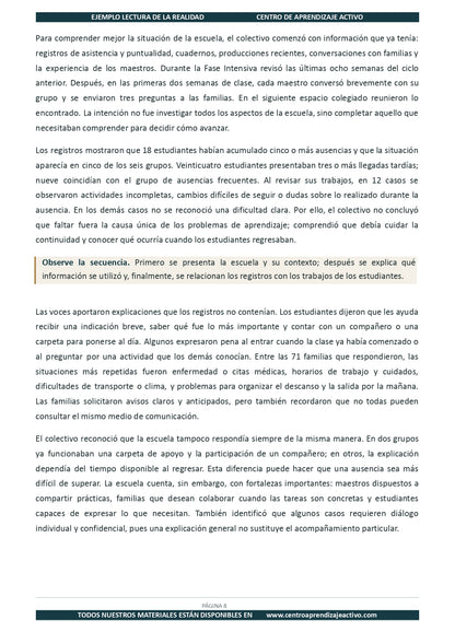 Ejemplo LECTURA DE LA REALIDAD con Formatos Editable en word (🎁De regalo en el Paquete del Tema 1 y 2)