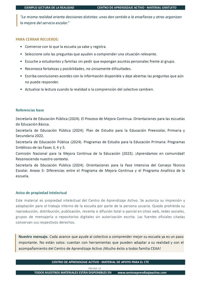 Ejemplo LECTURA DE LA REALIDAD con Formatos en pdf