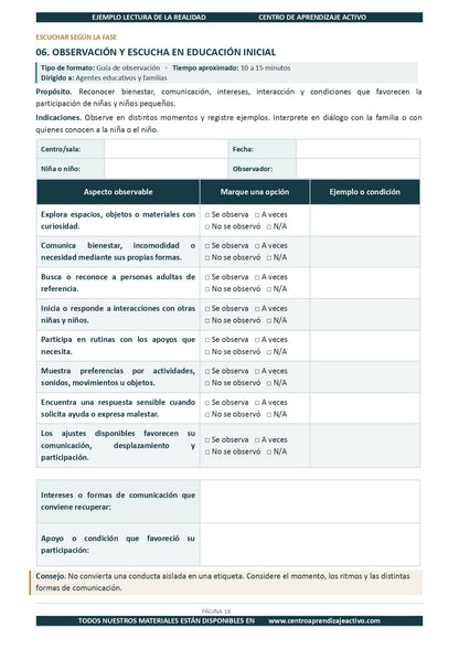 Ejemplo LECTURA DE LA REALIDAD con Formatos Editable en word (🎁De regalo en el Paquete del Tema 1 y 2)
