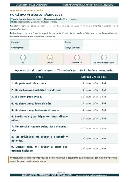 Ejemplo LECTURA DE LA REALIDAD con Formatos en pdf