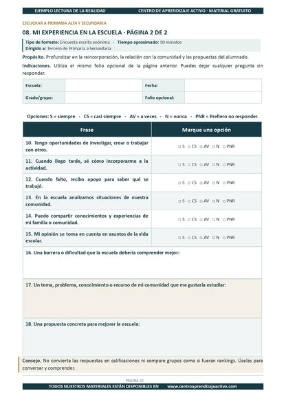 Ejemplo LECTURA DE LA REALIDAD con Formatos en pdf